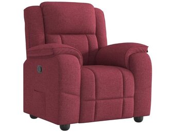 vidaXL Fauteuil stof wijnrood - 35% Korting - Verstelbaar