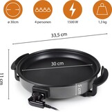 Tristar Elektrische Hapjespan 1500W - Ø30cm - 35% Korting!