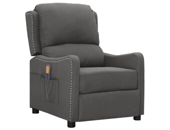 vidaXL Massagestoel Donkergrijs - 35% Korting!