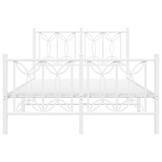 vidaXL Metaal Bedframe Wit 120x190 cm | Nu 73% Korting!
