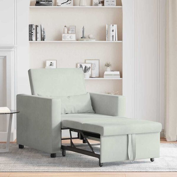 vidaXL Enkele Slaapbank Lichtgrijs (60% korting)