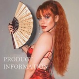 PORSMEER Clip-in Paardenstaart Haarstuk - Koper Rood (70cm) - 30% Korting