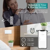 BSEED Slimme Dubbele WiFi Schakelaar - 30% Korting - Wit Glas