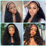 Sapphirewigs Zwarte Krul Wig: Loose Water Wave - 30% Korting!