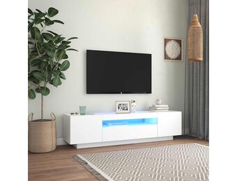 VidaXL TV-meubel Wit met LED - 160x35x40cm | 35% Korting