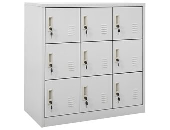 VidaXL Lockerkast Staal Lichtgrijs - 35% Korting