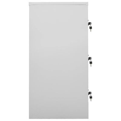 VidaXL Lockerkast Staal Lichtgrijs - 35% Korting