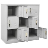 VidaXL Lockerkast Staal Lichtgrijs - 35% Korting