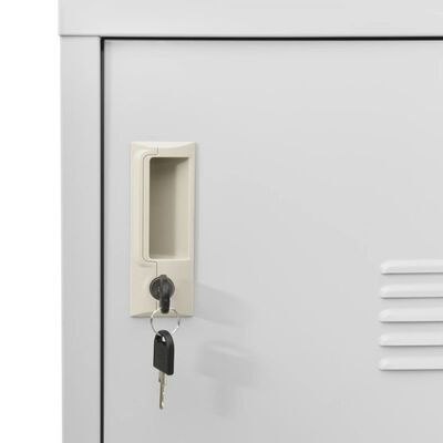 VidaXL Lockerkast Staal Lichtgrijs - 35% Korting