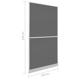 vidaXL Hordeur 120x240 cm Wit - 47% Korting!
