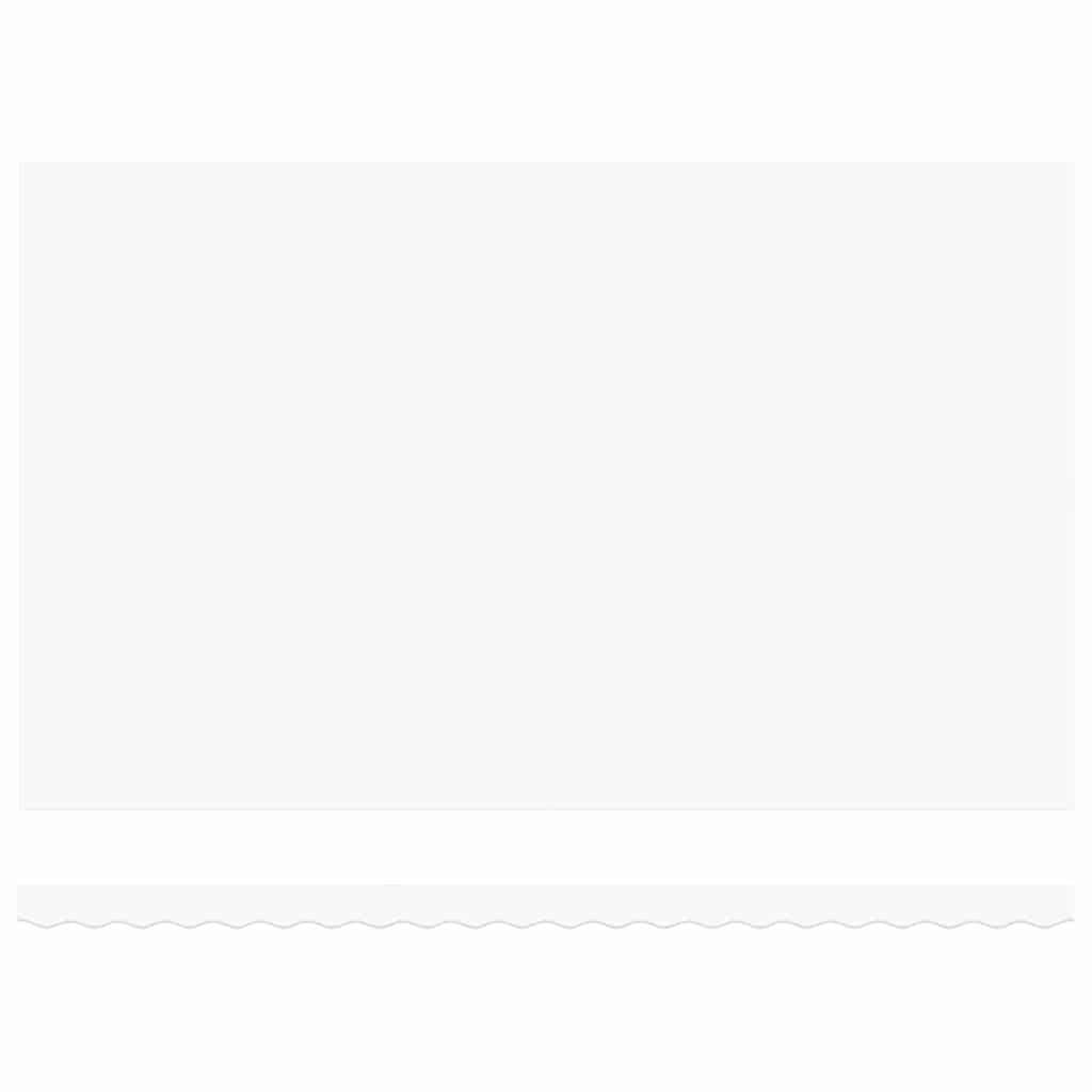 vidaXL Zonnescherm Vervangingsdoek Wit 500x350 cm Canvas - 76% Korting