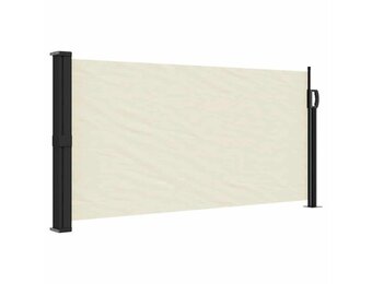 vidaXL Uittrekbaar Windscherm - 100x500cm Crème - 67% Korting