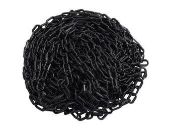 vidaXL Veiligheidsketting Kunststof Zwart - 30m | Nu 62% Korting!