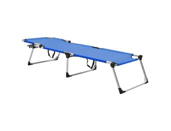 vidaXL Ligbed extra hoog aluminium blauw - 65% Korting