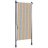 vidaXL Rolgordijn Buiten 120x270 cm Geel/Wit - 54% Korting!