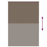 vidaXL Rolgordijn Verduisterend Koffie 115x150 cm - 54% Korting!