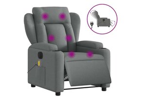 vidaXL Elektrische Massagestoel - Stof Donkergrijs (35% Korting)