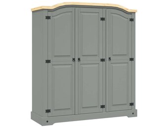 vidaXL Kledingkast 3 deuren grenenhout Corona-stijl - 60% Korting