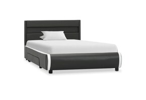 vidaXL Bedframe Antraciet Kunstleer 90x200 cm - 60% Korting!