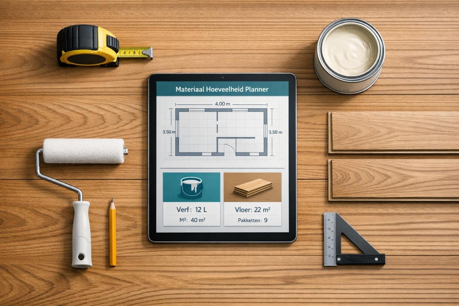 DIY Materiaal Hoeveelheid Planner