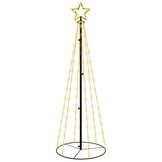 vidaXL Kegelkerstboom 108 LED's 70x180 cm Warmwit - 42% Korting