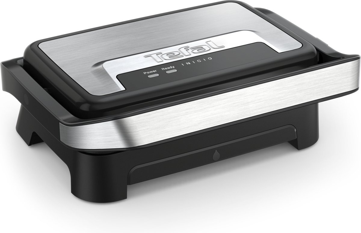 Tefal Inicio Compact Grill 40% Korting! Paninimaker & Contactgrill - 1000W - Zilver