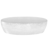 vidaXL Salontafel Gehamerd Aluminium Zilver - 42% Korting!