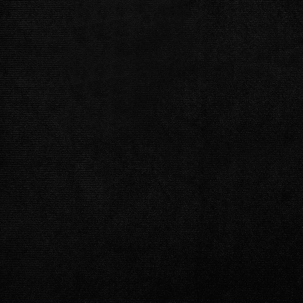 vidaXL Kuipstoel met Voetenbank Fluweel Zwart - 35% Korting!