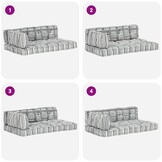 vidaXL Palletbankkussen Patchwork Grijs - 42% Korting!