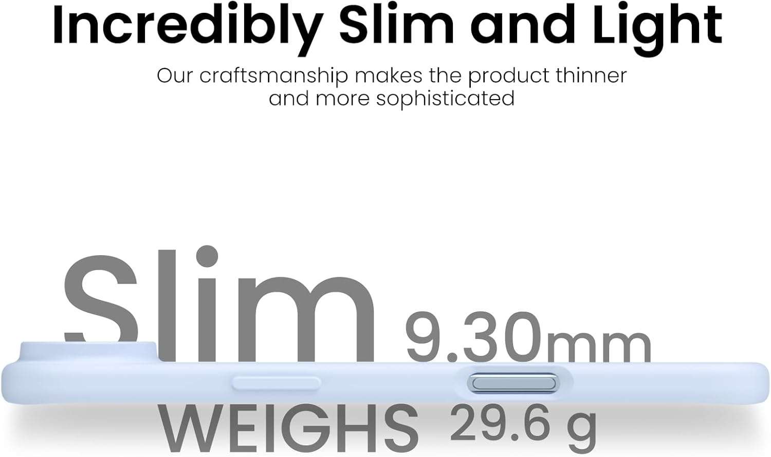 ORNARTO Baby Blue Silicone Hoesje | 30% Korting | Air Phone 6.6"