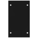 vidaXL Haardhoutrek Glas Zwart - 40x35x60 cm | 41% Korting!