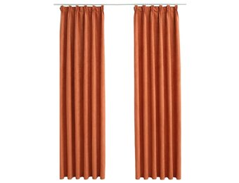 vidaXL Gordijnen Verduisterend Roestkleurig - 35% Korting