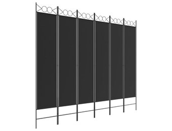 vidaXL Kamerscherm 6 panelen Zwart (35% Korting)