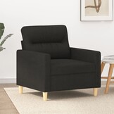 vidaXL Fauteuil Stof Zwart - Nu met 35% Korting!