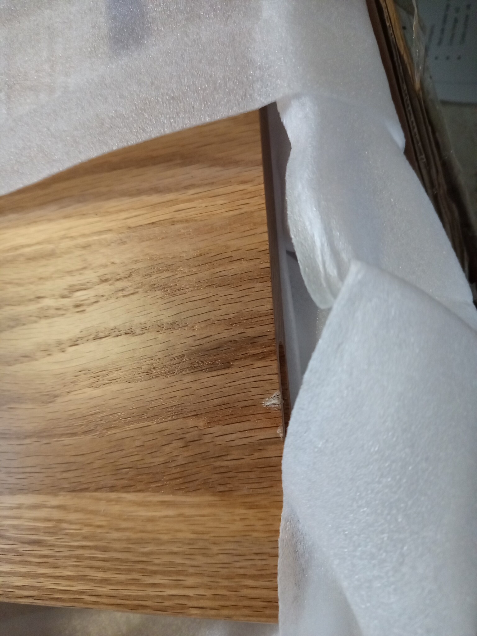 vidaXL Wastafelblad Massief Eikenhout - 200x40 cm - 55% Korting