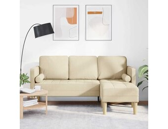 vidaXL Bankstel Crème (42% Korting) - 173x131x67cm