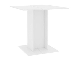 VidaXL Eettafel 80x80x75 cm Wit - Nu 47% Korting!