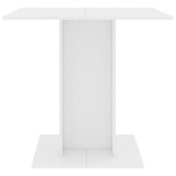 VidaXL Eettafel 80x80x75 cm Wit - Nu 47% Korting!