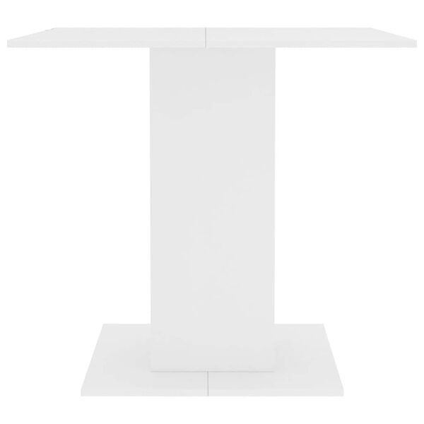 VidaXL Eettafel 80x80x75 cm Wit - Nu 47% Korting!