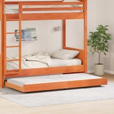 vidaXL Bedframe Grenenhout Bruin 90x200cm - Nu 47% Korting!