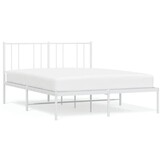 vidaXL Bedframe Metaal Wit - 120x190 cm | 64% Korting