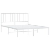 vidaXL Bedframe Metaal Wit - 120x190 cm | 64% Korting