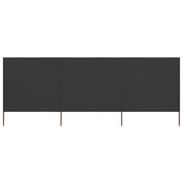 VidaXL Windscherm 3-panelen 400x160cm Antraciet (41% korting)