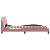 vidaXL Fluweel Bedframe Roze 140x200 cm - 64% Korting!