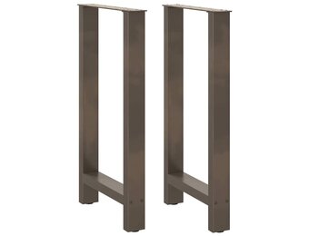 vidaXL Salontafelpoten 2 st 50x(90-91) cm Staal Naturel | 64% Korting