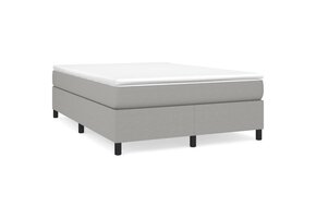 vidaXL Bedframe 140x200 cm Lichtgrijs - 42% Korting