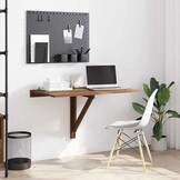 vidaXL Wandtafel Inklapbaar Bruineiken - 68% Korting!
