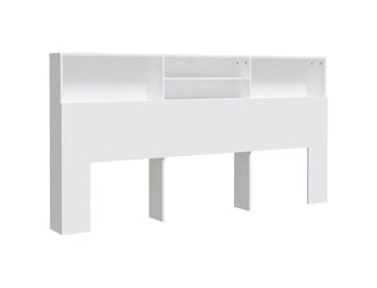 vidaXL Hoofdbordkast 200cm Wit - 47% Korting!