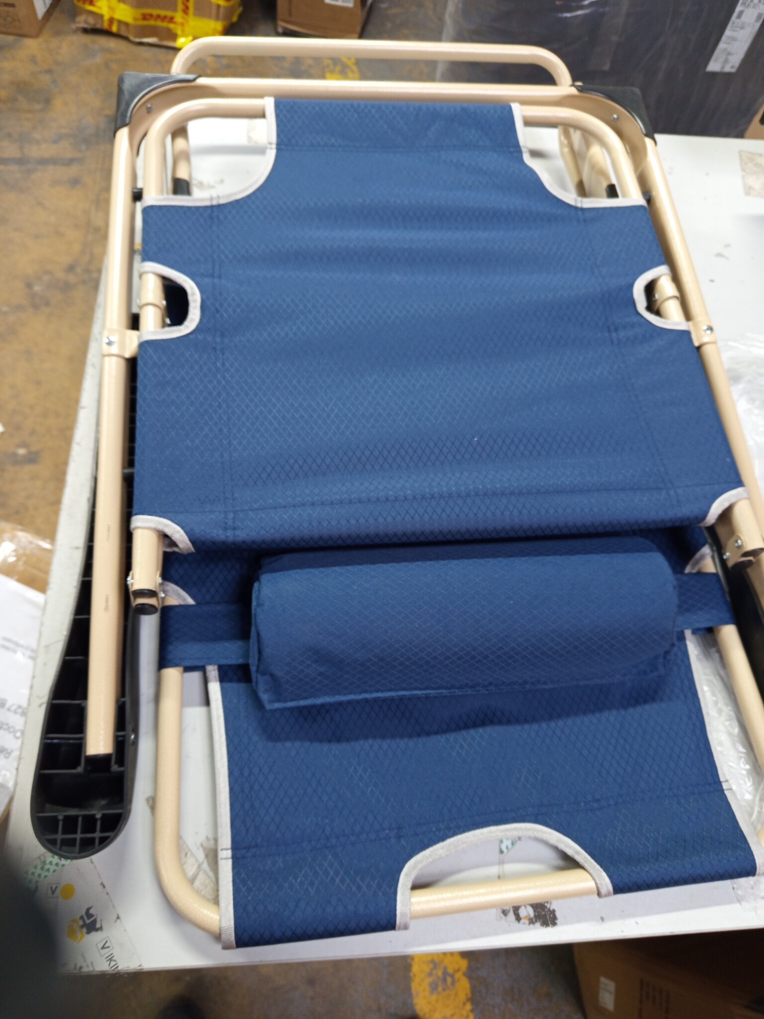 Tuin ligstoel 2in1 Marineblauw - 60% Korting!