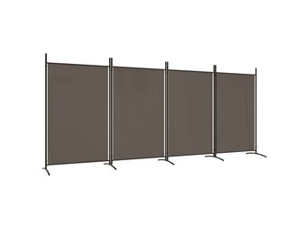 vidaXL Kamerscherm 4 panelen (346x180cm) - Antraciet - 60% Korting